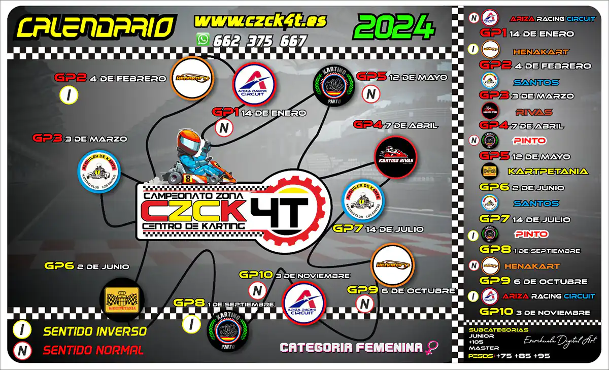 Calendario CZCK4T 2024