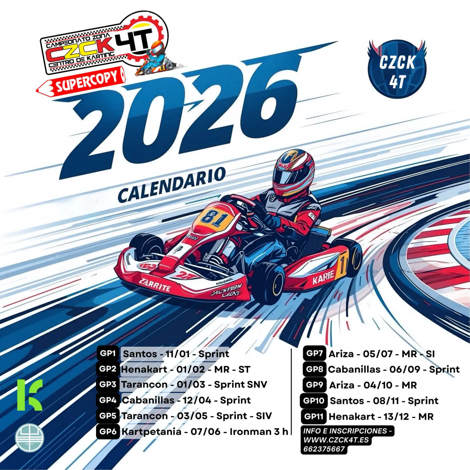 Calendario CZCK4T 2026